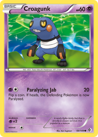 Croagunk 64/149 Black & White Boundaries Crossed