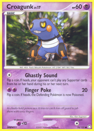 Croagunk 78/123 Diamond & Pearl Mysterious Treasures