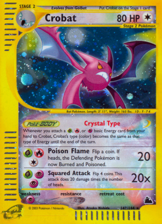 Crobat 147/182 E-Card Skyridge