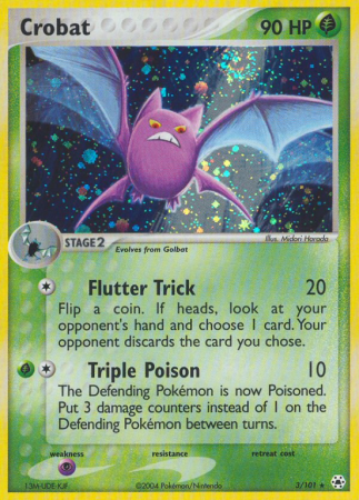Crobat 3/101 EX Hidden Legends