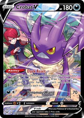 Crobat V TG20/30 Sword & Shield Lost Origin Trainer Gallery