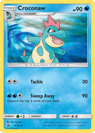Croconaw 23/70 Sun & Moon Dragon Majesty
