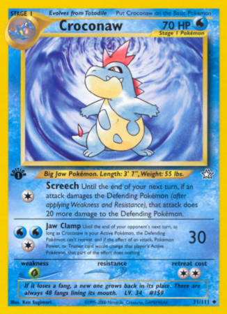 Croconaw 31/111 Neo Neo Genesis
