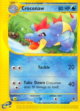 Croconaw 74/165 E-Card Expedition Base Set