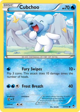 Cubchoo 21/111 XY Furious Fists