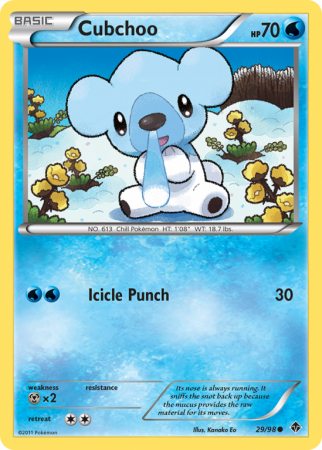 Cubchoo 29/98 Black & White Emerging Powers