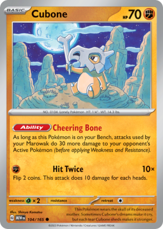 Cubone 104/165