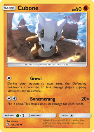 Cubone 105/236