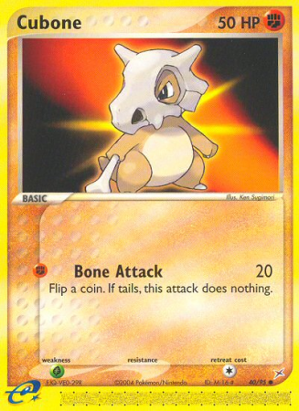 Cubone 40/95 EX Team Magma vs Team Aqua