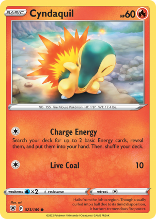 Cyndaquil 23/189 Sword & Shield Astral Radiance