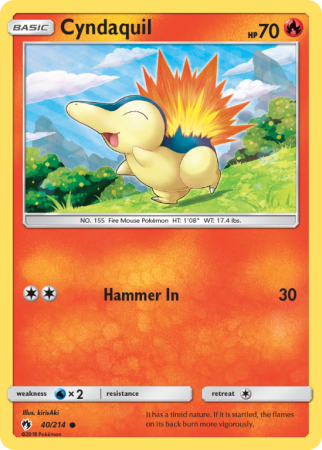 Cyndaquil 40/214 Sun & Moon Lost Thunder
