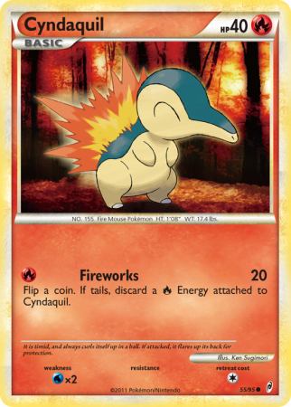Cyndaquil 55/106 HeartGold & SoulSilver Call of Legends
