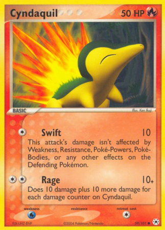 Cyndaquil 59/101 EX Hidden Legends