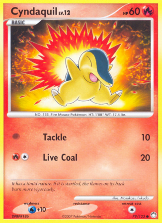 Cyndaquil 79/123 Diamond & Pearl Mysterious Treasures