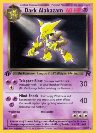 Dark Alakazam 18/83 Base Team Rocket