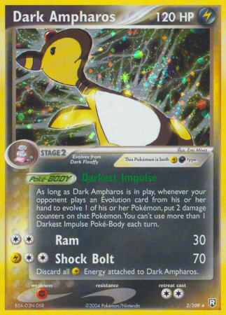 Dark Ampharos 2/109 EX Team Rocket Returns