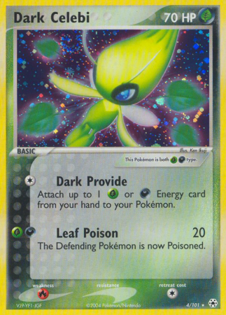 Dark Celebi 4/101 EX Hidden Legends