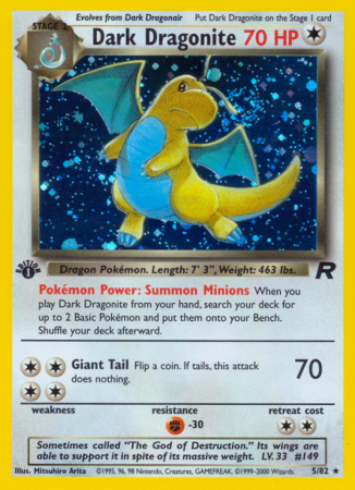 Dark Dragonite 5/83 Base Team Rocket