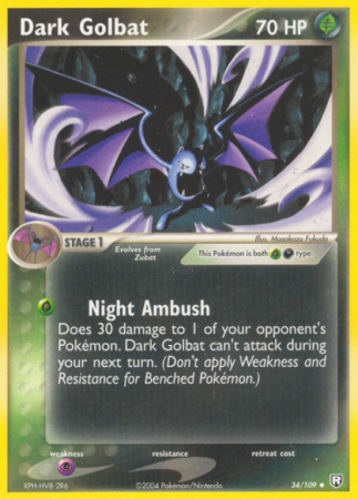 Dark Golbat 34/109 EX Team Rocket Returns