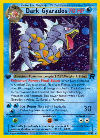 Dark Gyarados 8/83 Base Team Rocket