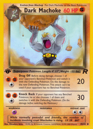 Dark Machoke 40/83 Base Team Rocket