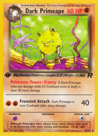 Dark Primeape 43/83 Base Team Rocket