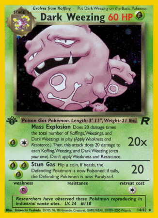 Dark Weezing 14/83 Base Team Rocket