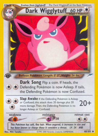 Dark Wigglytuff 40/113 Neo Neo Destiny