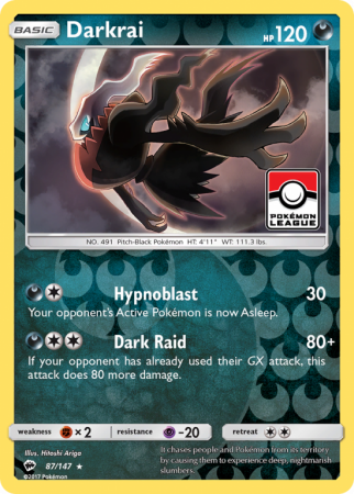 Darkrai 87/147 Sun & Moon Burning Shadows