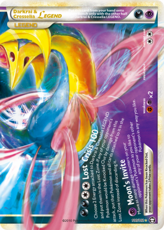 Darkrai & Cresselia LEGEND 100/102 HeartGold & SoulSilver HS—Triumphant