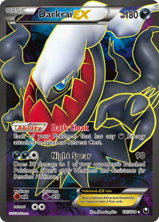 Darkrai-EX 107/108 Black & White Dark Explorers