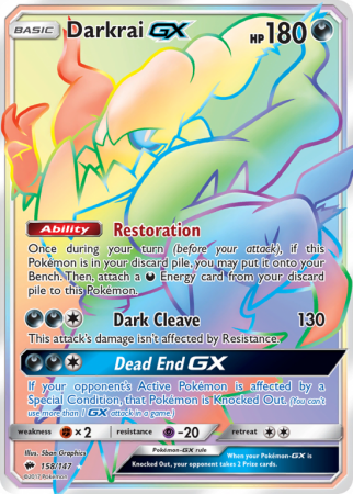 Darkrai-GX 158/147 Sun & Moon Burning Shadows
