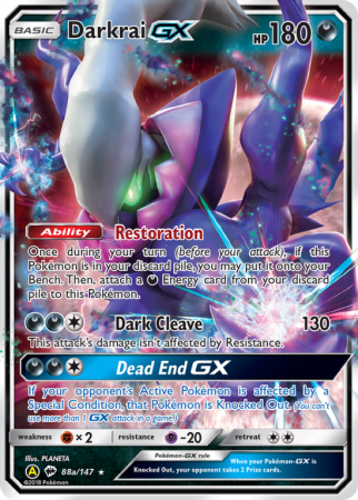 Darkrai-GX 88a/147 Sun & Moon Burning Shadows