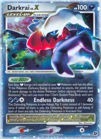 Darkrai LV.X 104/106 Diamond & Pearl Great Encounters