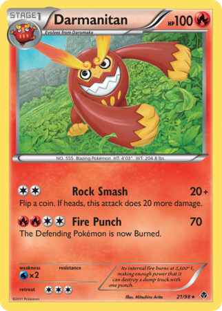 Darmanitan 21/98 Black & White Emerging Powers