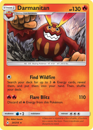 Darmanitan 24/214 Sun & Moon Unbroken Bonds