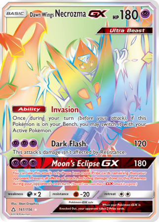 Dawn Wings Necrozma-GX 161/156 Sun & Moon Ultra Prism