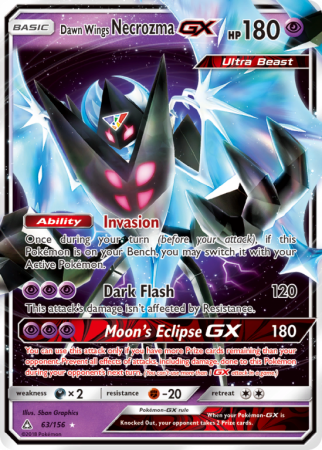 Dawn Wings Necrozma-GX 63/156 Sun & Moon Ultra Prism