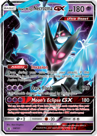 Dawn Wings Necrozma-GX SM101/156 Sun & Moon SM Black Star Promos