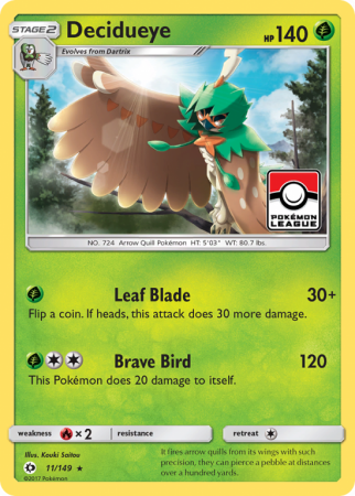 Decidueye 11/149 Sun & Moon Sun & Moon