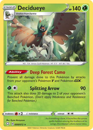 Decidueye 8/72 Sword & Shield Shining Fates