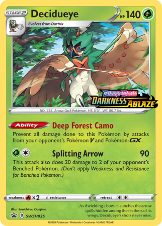 Decidueye SWSH035/103 Sword & Shield SWSH Black Star Promos