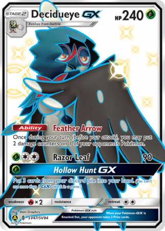 Decidueye-GX SV47/94 Sun & Moon Shiny Vault
