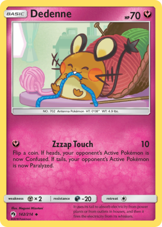 Dedenne 142/214 Sun & Moon Lost Thunder