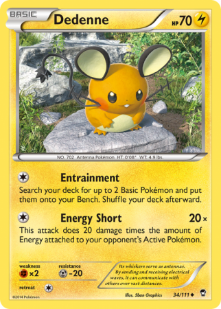 Dedenne 34/111 XY Furious Fists