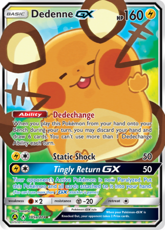 Dedenne-GX 195/214 Sun & Moon Unbroken Bonds