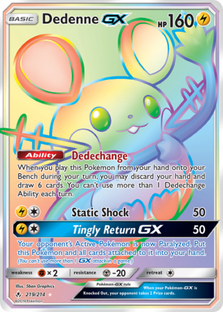Dedenne-GX 219/214 Sun & Moon Unbroken Bonds