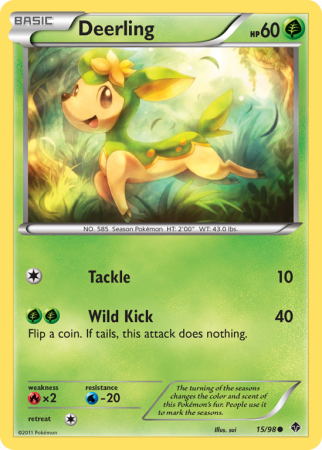 Deerling 15/98 Black & White Emerging Powers