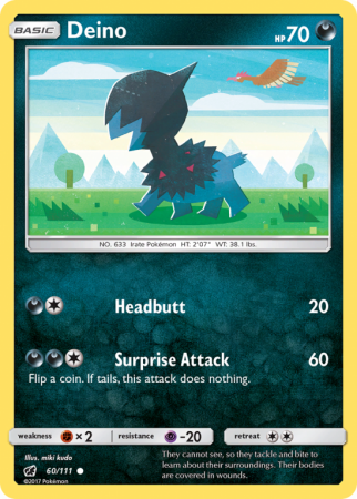 Deino 60/111 Sun & Moon Crimson Invasion