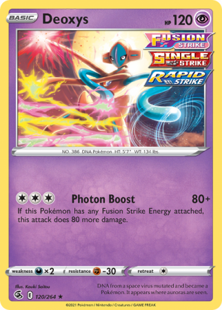 Deoxys 120/264 Sword & Shield Fusion Strike